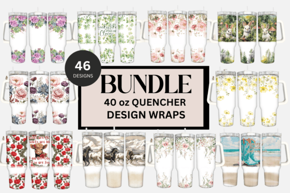 Download 40 Oz Quencher Tumbler Design Bundle - Design Collection