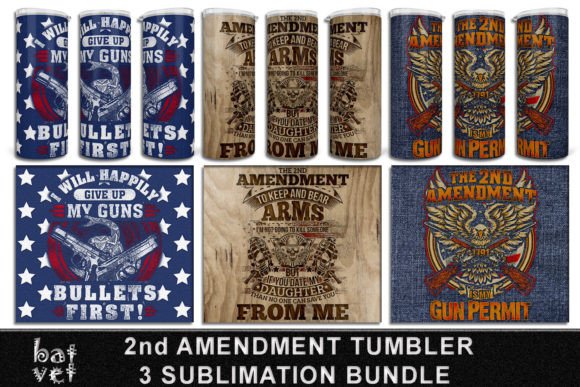Download 2nd Amendment Sublimation Tumbler Design - Design Collection