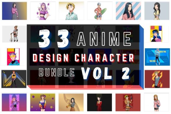 Download Anime Design Character Bundle Vol 2 - Design Collection