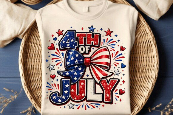 Download 4th of July Bow PNG Patriotic Design - Design Collection