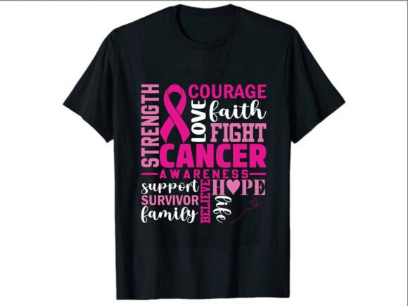 Download Strength Breast Cancer Awareness T-Shirt - Premium Resources