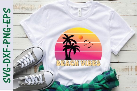 Download Beach Vibes Svg, Retro Summer Design - Design Collection