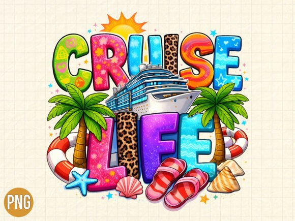 Download Cruise Life Summer Vacation Design PNG - Design Collection