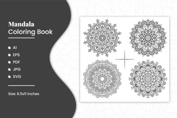 Download Mandala Coloring Book Kdp Design 4in1 - Design Collection