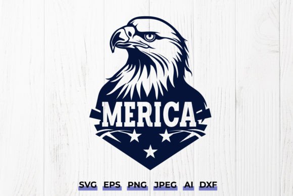 Download Merica Bald Eagle Patriotic SVG Design - Design Collection