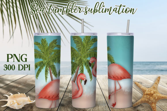Download Flamingo Tumbler Sublimation Design - Design Collection
