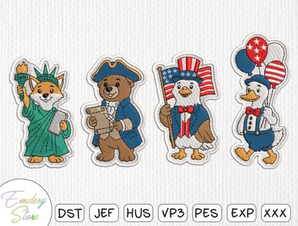 Download Patriotic Embroidery Design Bundle - Design Collection