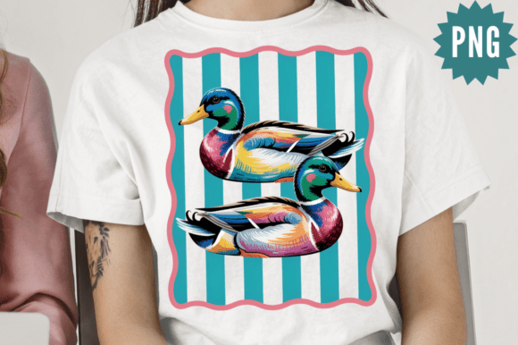Download Colorful Mallard Duck PNG Design - Design Collection