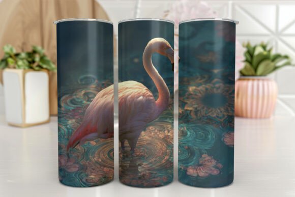 Download Flamingo Tumbler Design Rainbow - Design Collection