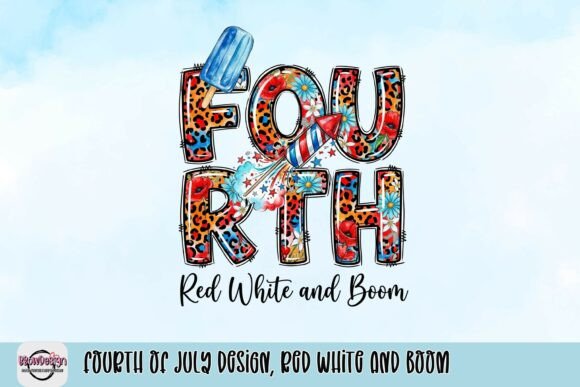 Download Fourth of July Design, Red White and Boom - Design Collection
