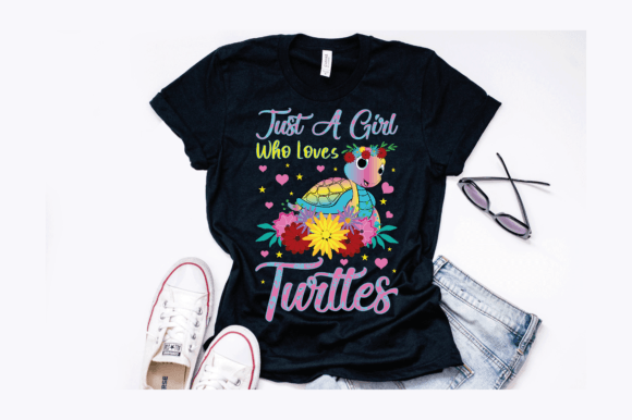 Download Just a Girl Who Loves Turtles Design - Design Collection