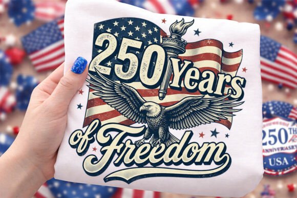 Download 250th Anniversary Patriotic Eagle Design - Design Collection