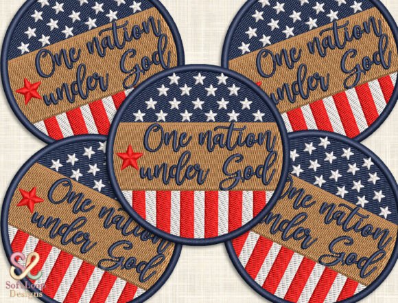 Download Patriotic Faith USA Embroidery Design - Design Collection