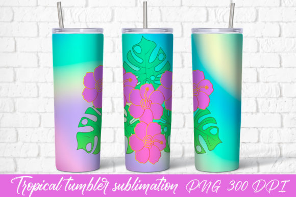 Download Tropical Tumbler Sublimation Design - Design Collection