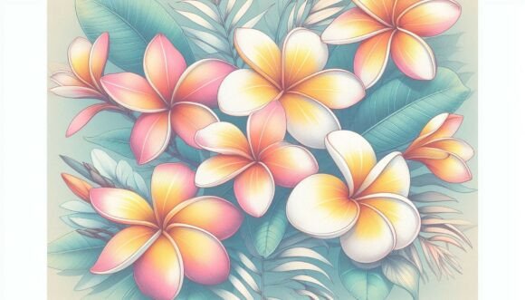 Download Plumeria Pastel Design - Design Collection