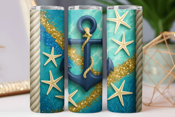 Download Summer Beach Tumbler Wrap Png Art Design - Design Collection
