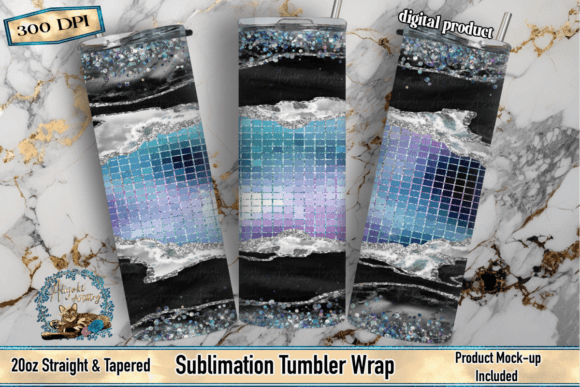Download Disco Agate Sublimation Tumbler Design - Design Collection
