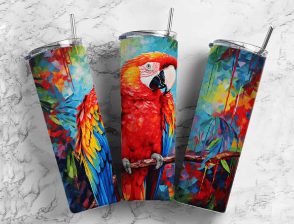 Download Parrot Bird Exotic 20oz Tumbler Design - Design Collection