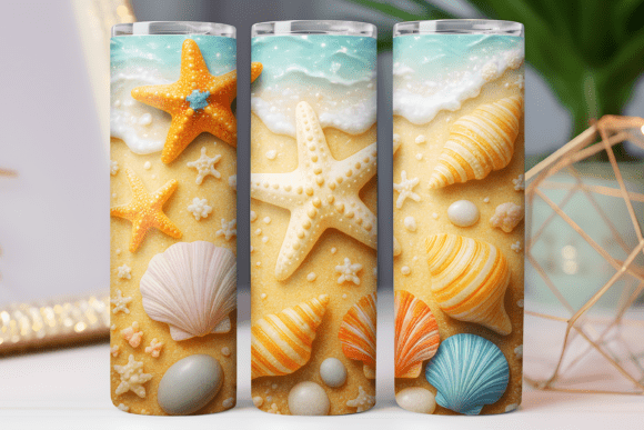 Download Summer Beach Tumbler Wrap Png Design Art - Design Collection