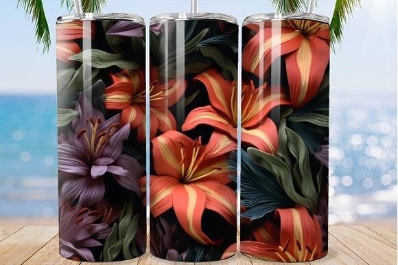 Download Tropical Elegance Tumbler Design - Design Collection