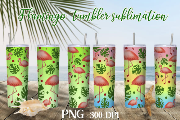 Download Flamingo Tumbler Sublimation Design - Design Collection