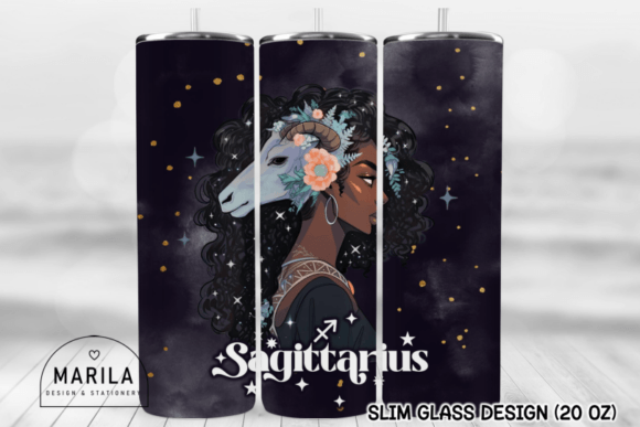 Download Sagittarius Sign Skinny Tumbler Design - Design Collection