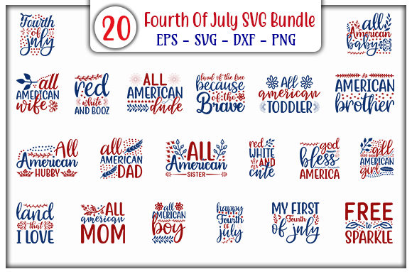 Download Fourth of July Design Bundle - Design Collection