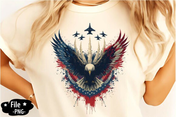 Download Patriotic Eagle &amp; Fighter Jets Design - Design Collection