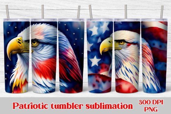 Download Patriotic Eagle Tumbler Design - Design Collection