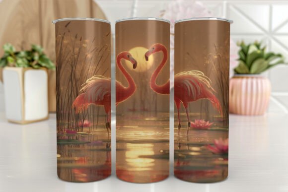 Download Flamingo Tumbler Design Colorful - Design Collection