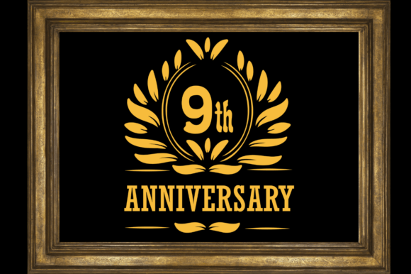 Download 9th Anniversary SVG Printable Design - Design Collection