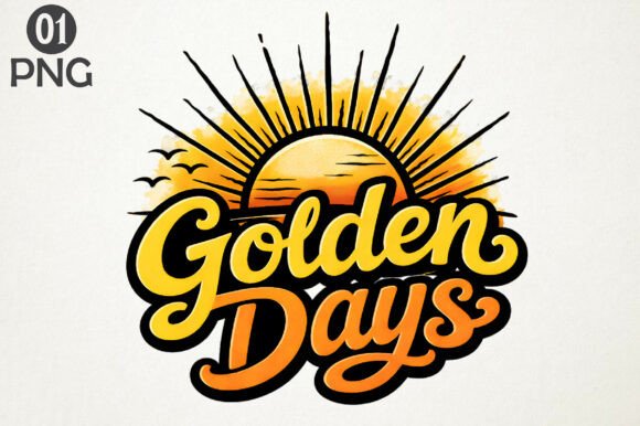Download Golden Days Sunset PNG Clipart Design - Design Collection