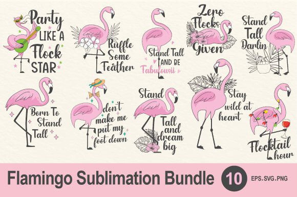 Download Flamingo Sublimation Design PNG SVG - Design Collection