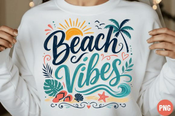 Download Beach Vibes Faux Yarn PNG Design - Design Collection