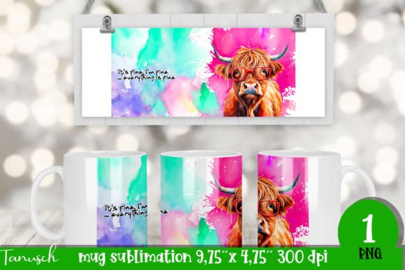 Download Funny Highland Cow Mug Sublimation - Highland cow mug Collection