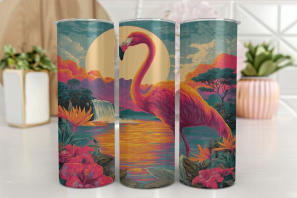 Download Flamingo Tumbler Design 20 Oz Skinny - Design Collection
