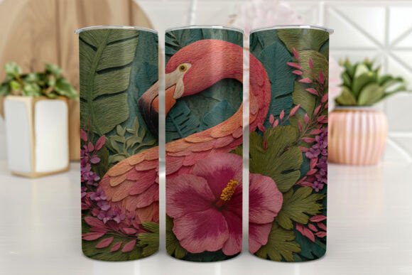 Download Flamingo Tumbler Design Colorful - Design Collection